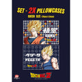 DRAGON BALL Z Set of 2 Pillowcases Goku X Vegeta - Super Saiyan designs