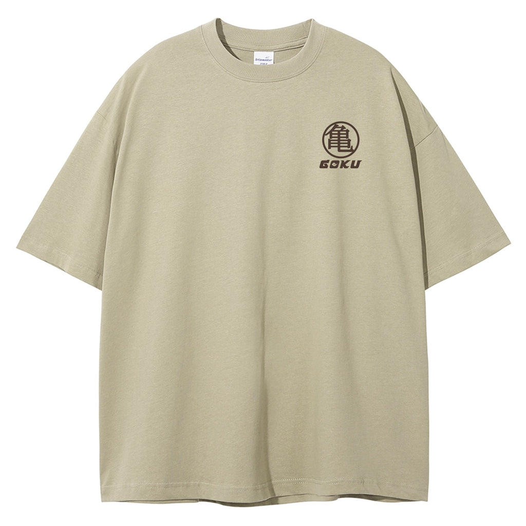 DRAGON BALL Z Goku Nimbus Oversized Tee - front Kame embroidery