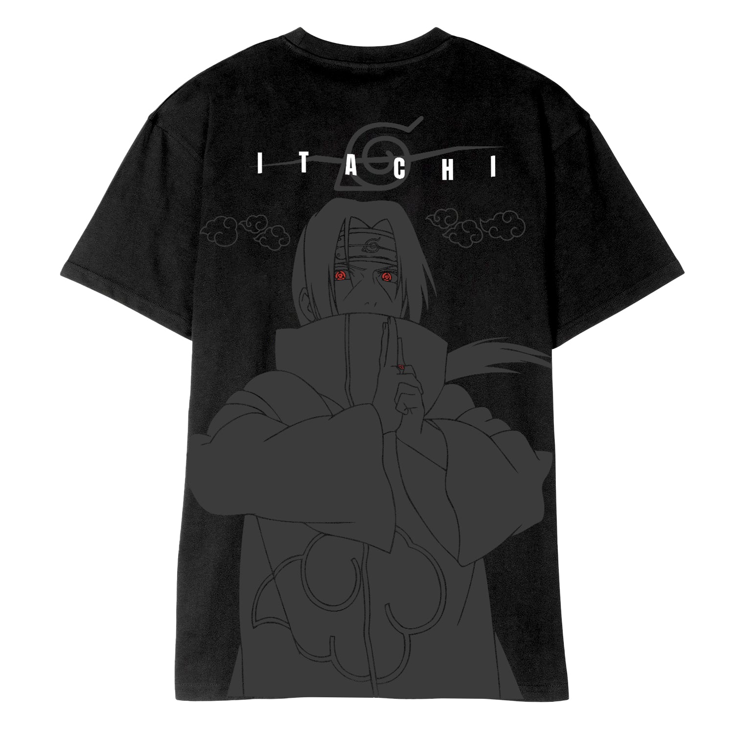NARUTO SHIPPUDEN Itachi Uchiha Oversized Tee PREMIUM EDITION - back design