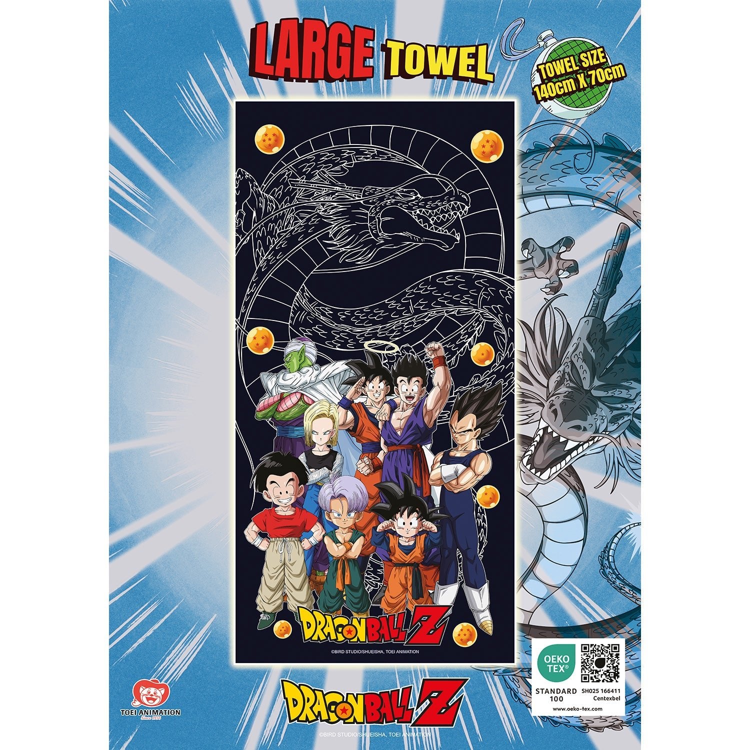 DRAGON BALL Z - Z Fighters Large Towel - Gentei